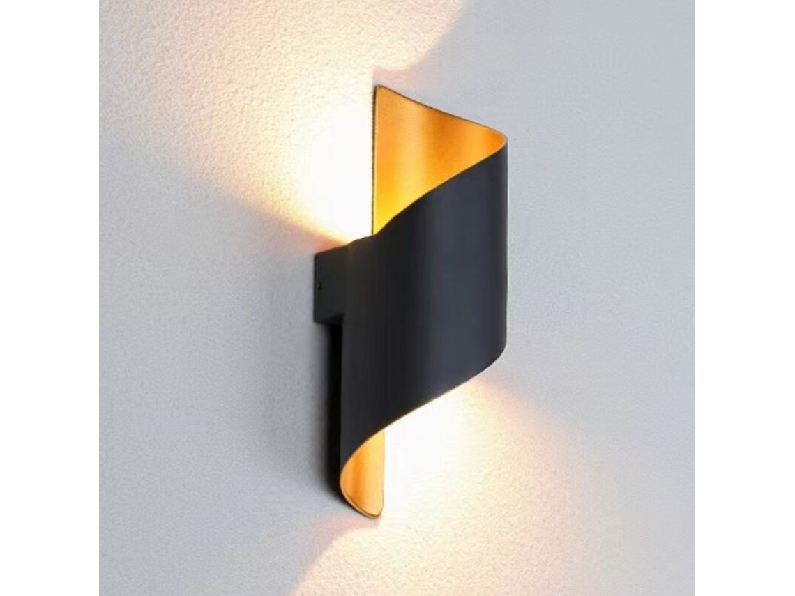 Aplique De Pared Exterior De 12 W, Luz Cálida, Resistente Al Agua, Para frase Incompleta/poco Clara