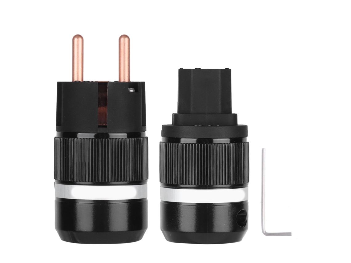 Conector De Alimentación De Audio Mono De Cobre Puro Con Enchufe Iec Para Equipos Audiovisuales Profesionales.