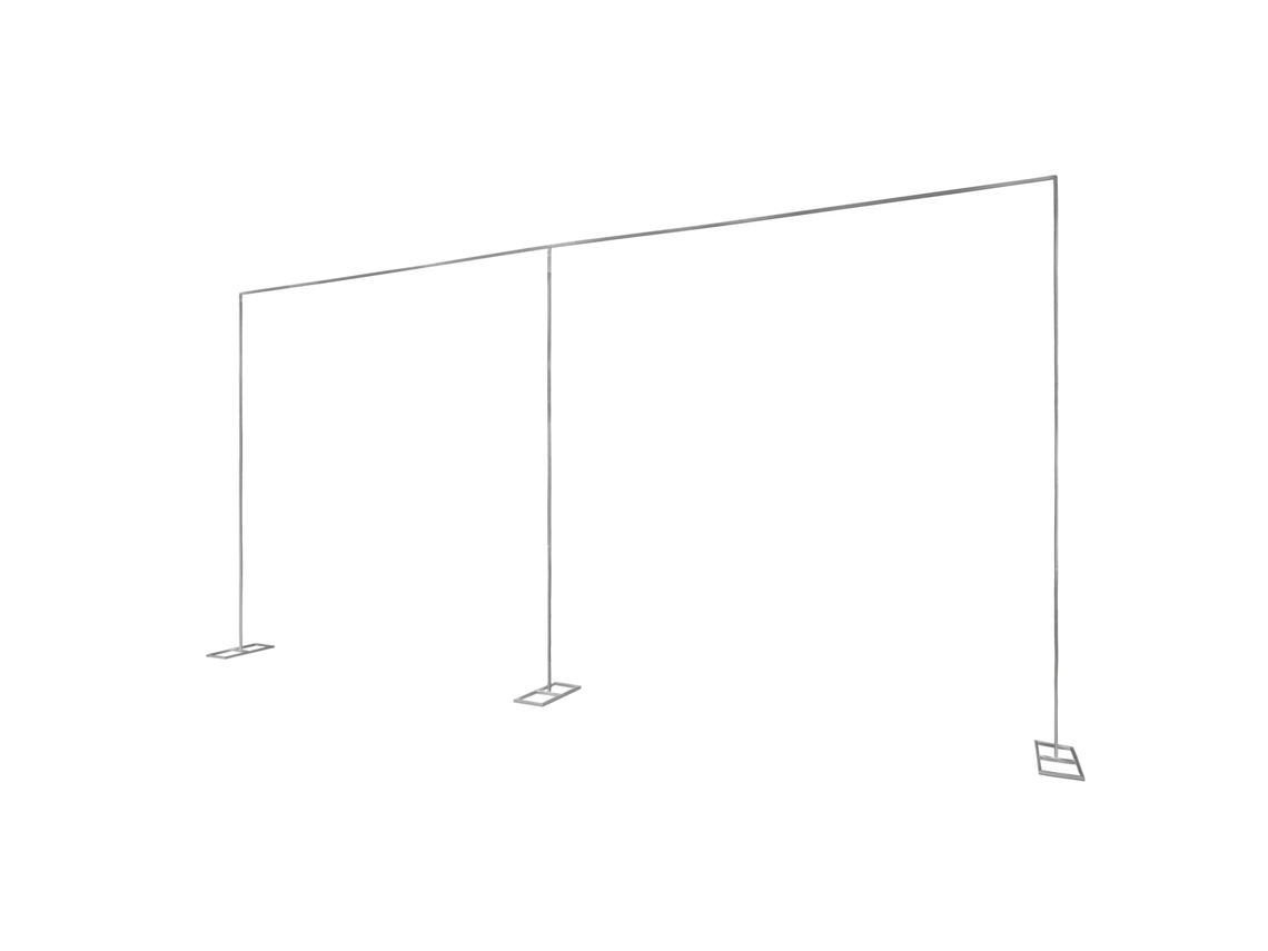 Soporte para fondo de boda, gran capacidad, fácil instalación, plateado, tamaño XL OEM