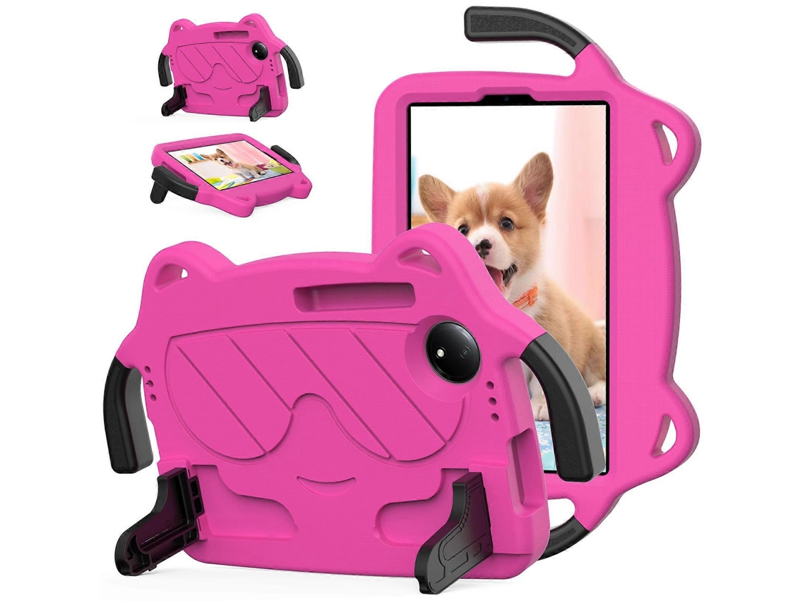 Soporte de EVA para Xiaomi Redmi Pad SE 4g de 8,7 pulgadas y tableta Tcl Tab 8 Gen 2, ideal para niños, rosa y blanco Hengrongshen