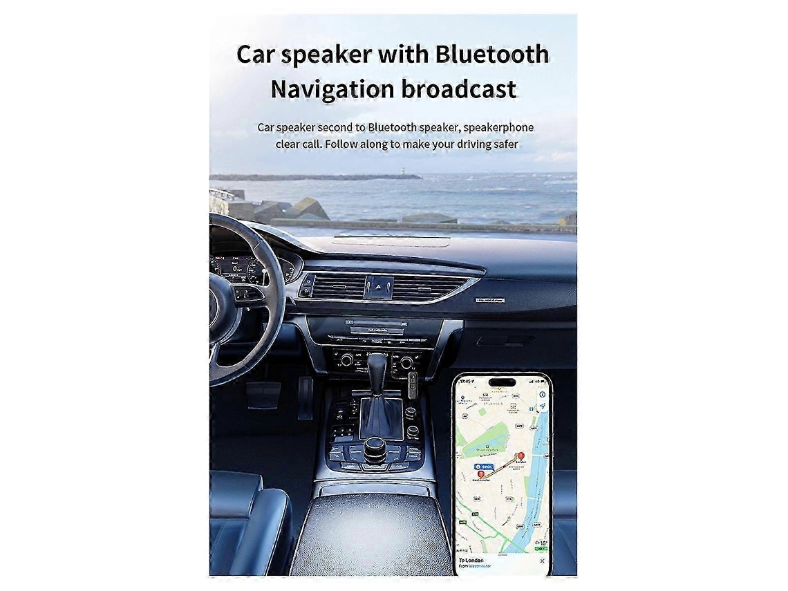 Receptor y transmisor de audio Rosewell Bluetooth 5.3, adaptador de música estéreo