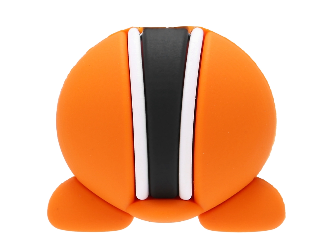 Protector De Cable De Datos Con Forma De Oso De Dibujos Animados Para Teléfonos Móviles, Ordenadores Y Tabletas - Líneas Naranjas
