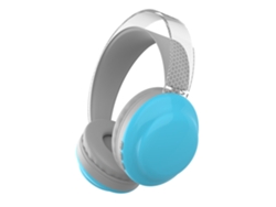 Auriculares Inalámbricos (azules), Con Tecnología Bluetooth Y Diadema Transparente Con Luz.