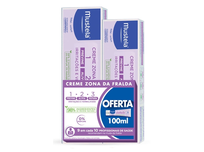 Crema de Pañales MUSTELA 100 ml + de 50 ml