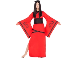 Disfraz de Mujer DISFRAZZES China Rojo Y Negro (Talla: M/L)