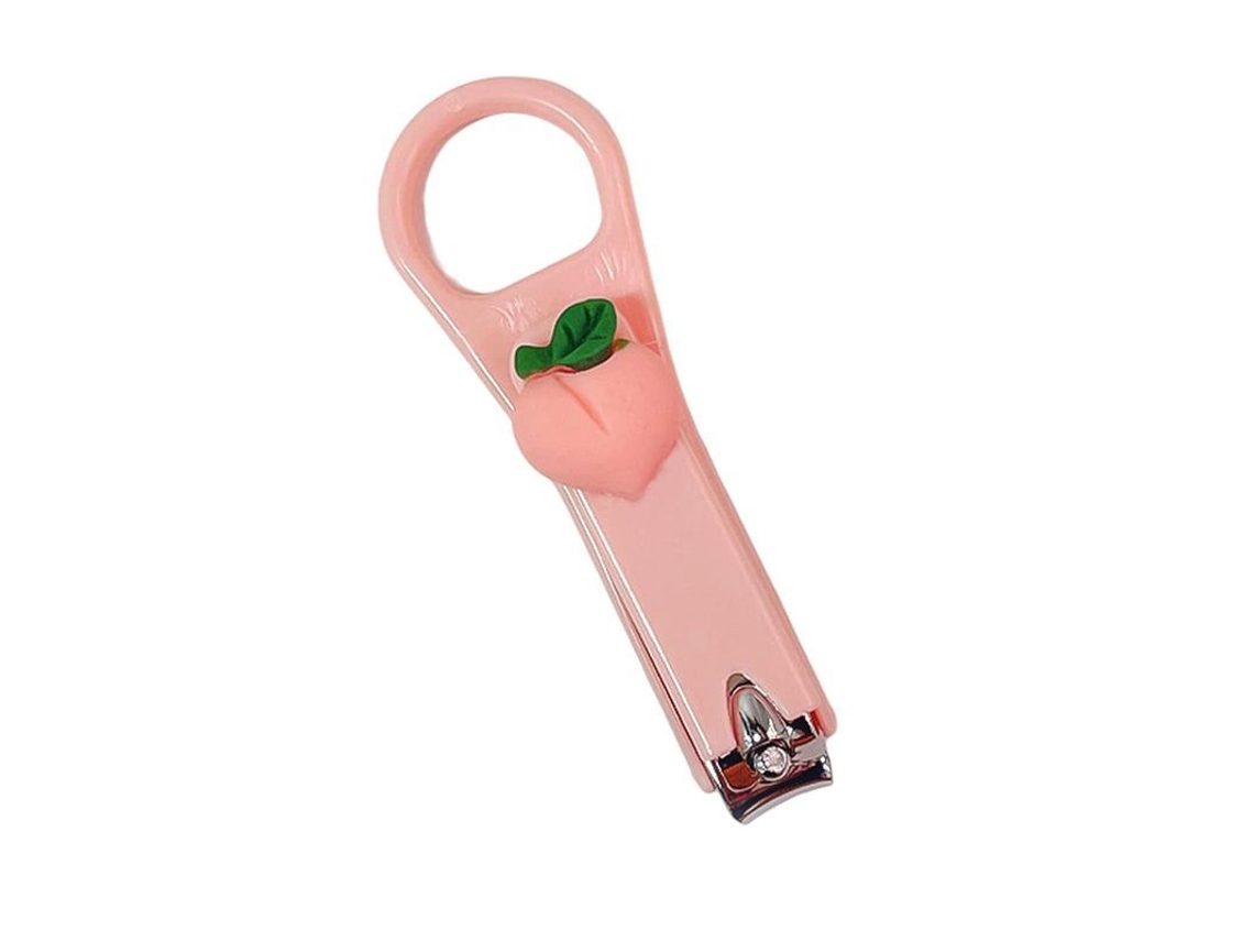Mini Tijeras De Uñas Portátiles De Acero Inoxidable Con Diseño Ergonómico Antideslizante, Color Rosa.
