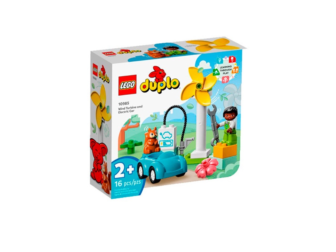 LEGO Duplo Aerogenerador Y Coche Electrico (Edad Mínima Recomendada: 2 años  - 16 Piezas)