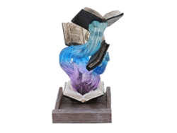 Adorno de una torre de datos de libros pintada a mano - Personalizada