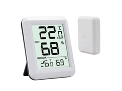 Termómetro de interior, higrómetro con sensor de audio, termómetro de interior, pantalla LCD Funk Disp Lay Groem, / interruptor, ideal para GOKOCO