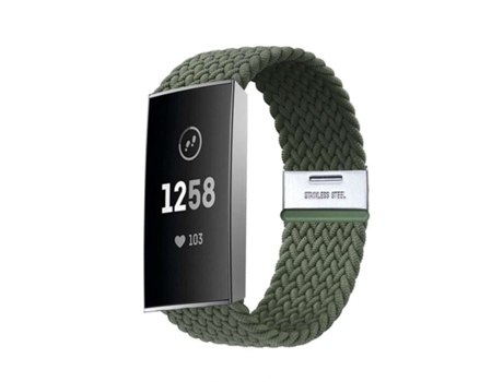 Correa Pulsera Trenzada Flexible para Fitbit by Google Charge 3 Verde