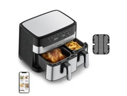 Dual Easy Fry & Grill EY905D10 freidora Doble 8,3 L Independiente 2700 W Freidora de aire caliente Acero inoxidable TEFAL