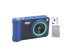 Câmera Digital 1080p Com 16x Zoom Tela 2.8 Polegadas Anti-shake Luz De Preenchimento Portátil Compacta Para Estudantes Azul