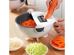 Cortador de verduras multifuncional 9 en 1, accesorio de cocina con cesta escurridora, herramientas, capacidad, bricolaje