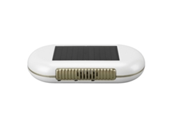 Purificador De Aire Solar Para Coche, Ambientador Para Coche, Elimina Malos Olores, Potencia Ajustable, 1200 Mah (blanco)