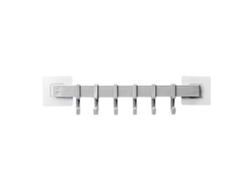 Ganchos de pared sin taladrar, gancho de pared multifuncional para ropa, toallas, dormitorio, baño, entrada, gris