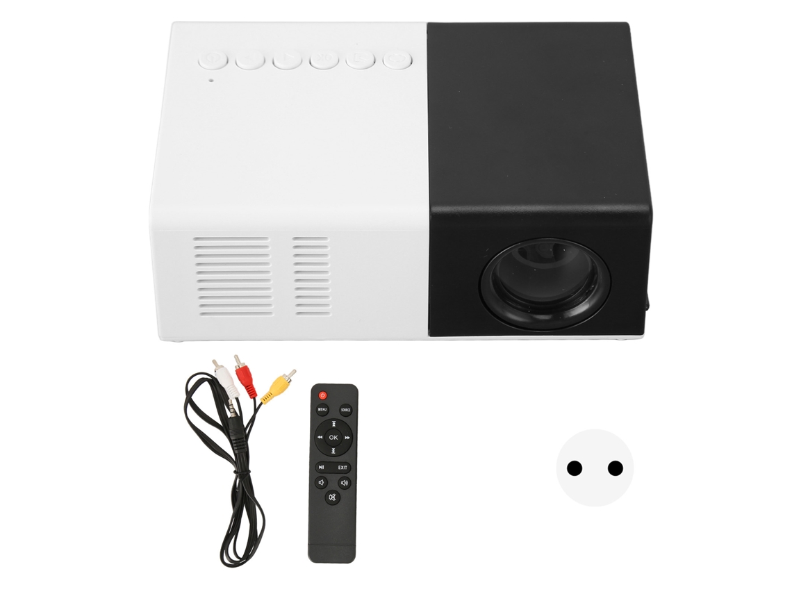 Proyector Led Mini 25-30 Ansi Lum 1080p Hd Wifi Portátil Para Películas Con Plug Eu