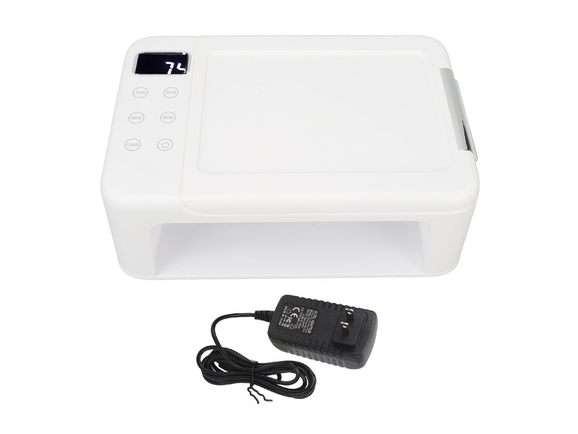 Lámpara De Uñas Uv Led 180w Con Almohadilla, Secador Profesional 63 Chips, 100-240v, Blanco