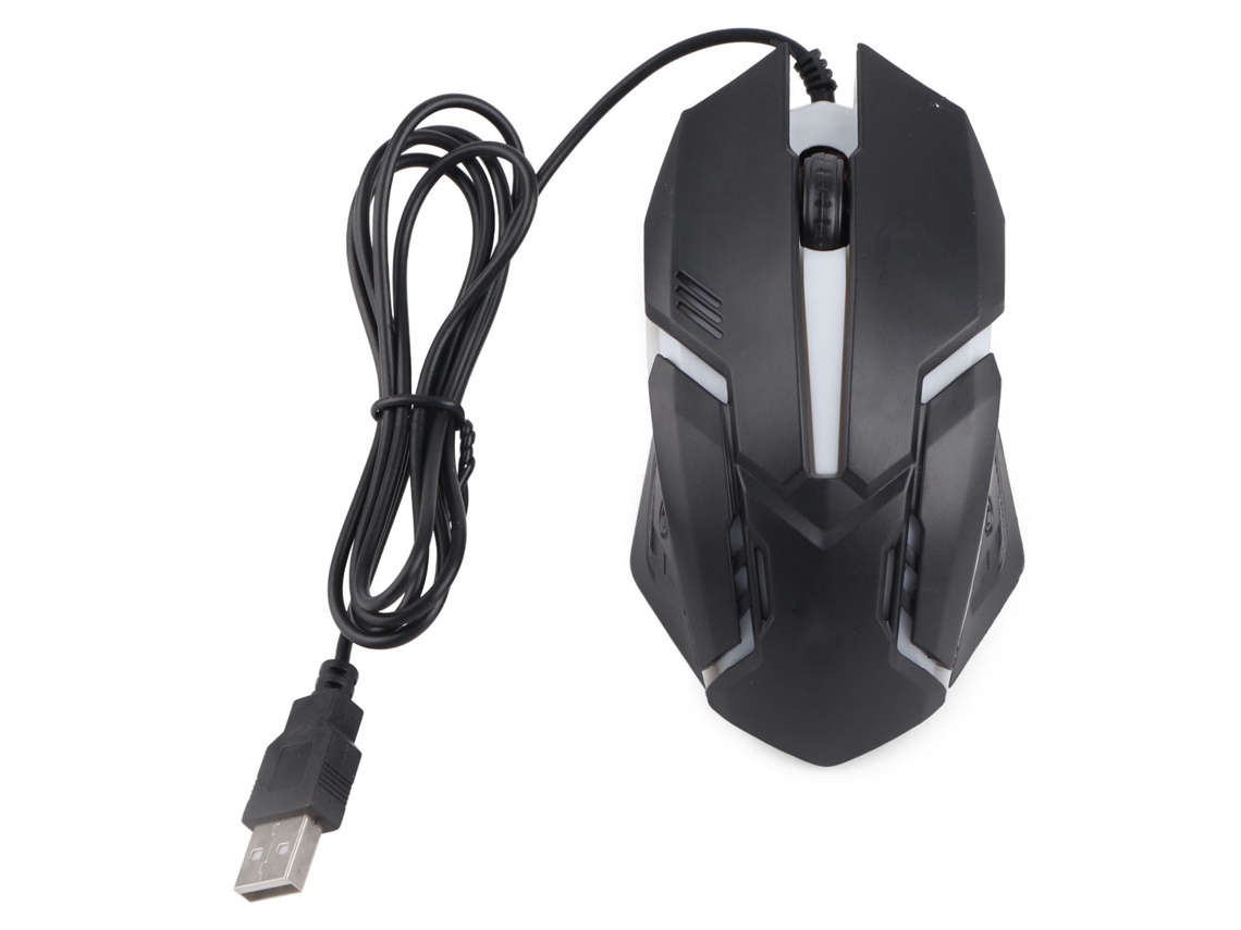 Ratón Usb Con Retroiluminación M3 De Diseño Ergonómico Para Macbook, Portátil Y Pc (negro)