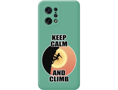 Carcasa para Oppo Find X5 5G TUMUNDOSMARTPHONE Silicona Líquida Dibujos Verde
