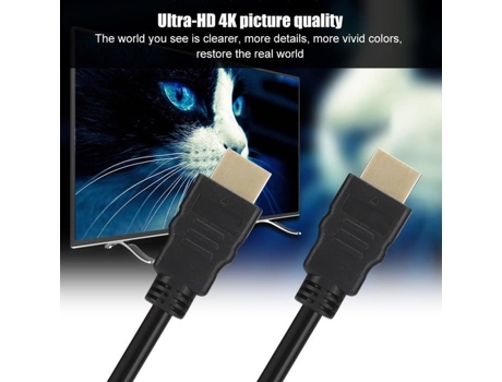 HURRISE 4K Ultra HD Cable chapado en oro para computadoras de escritorio, televisores digitales, enrutadores, computadoras portátiles