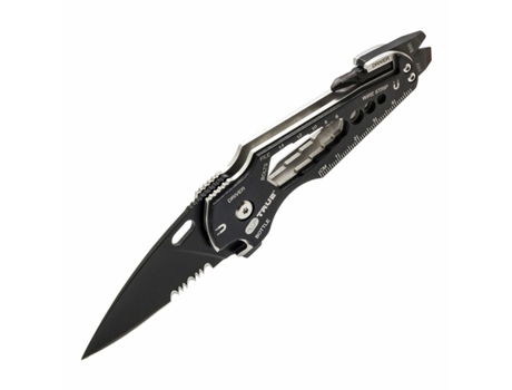 Navaja multiusos TRUE Smartknife tu6869 15 en 1 Negro