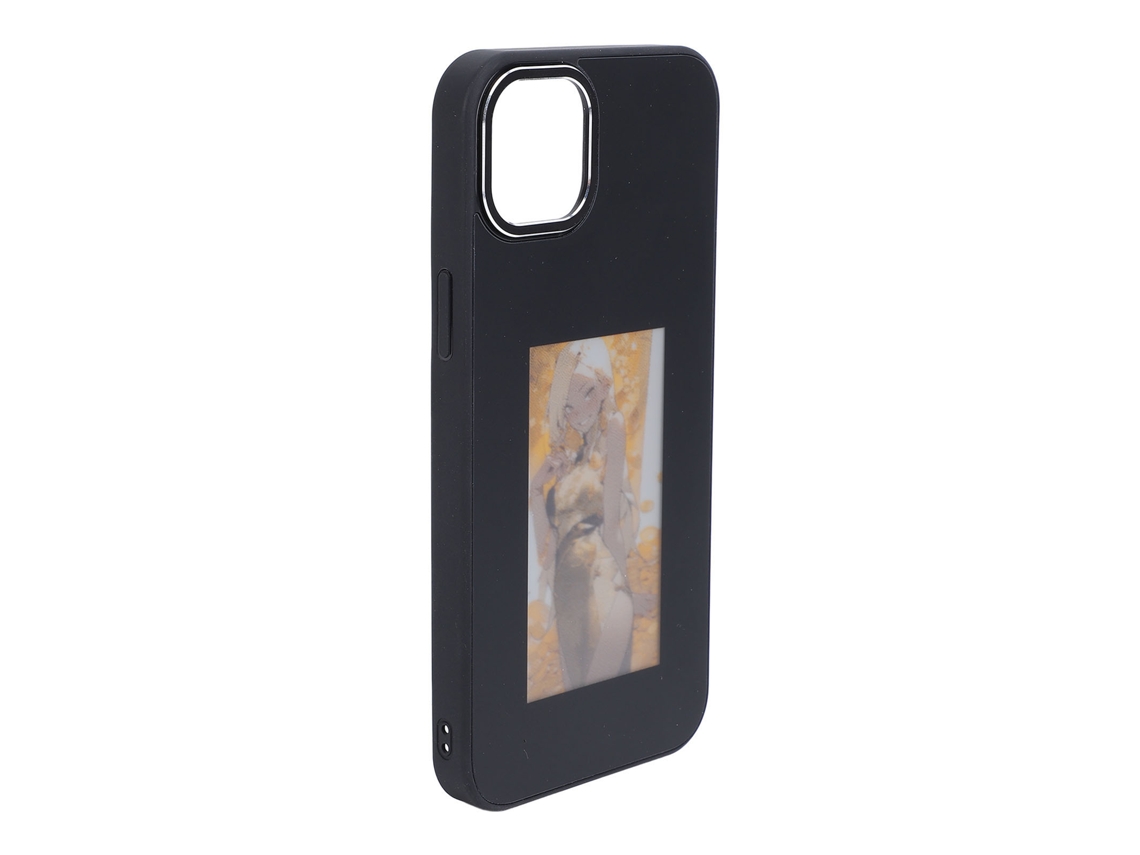 Capa De Telefone Com Tela De Tinta Inteligente Nfc Anti-risco Para Ios 15 Plus Com Protetor De Tela