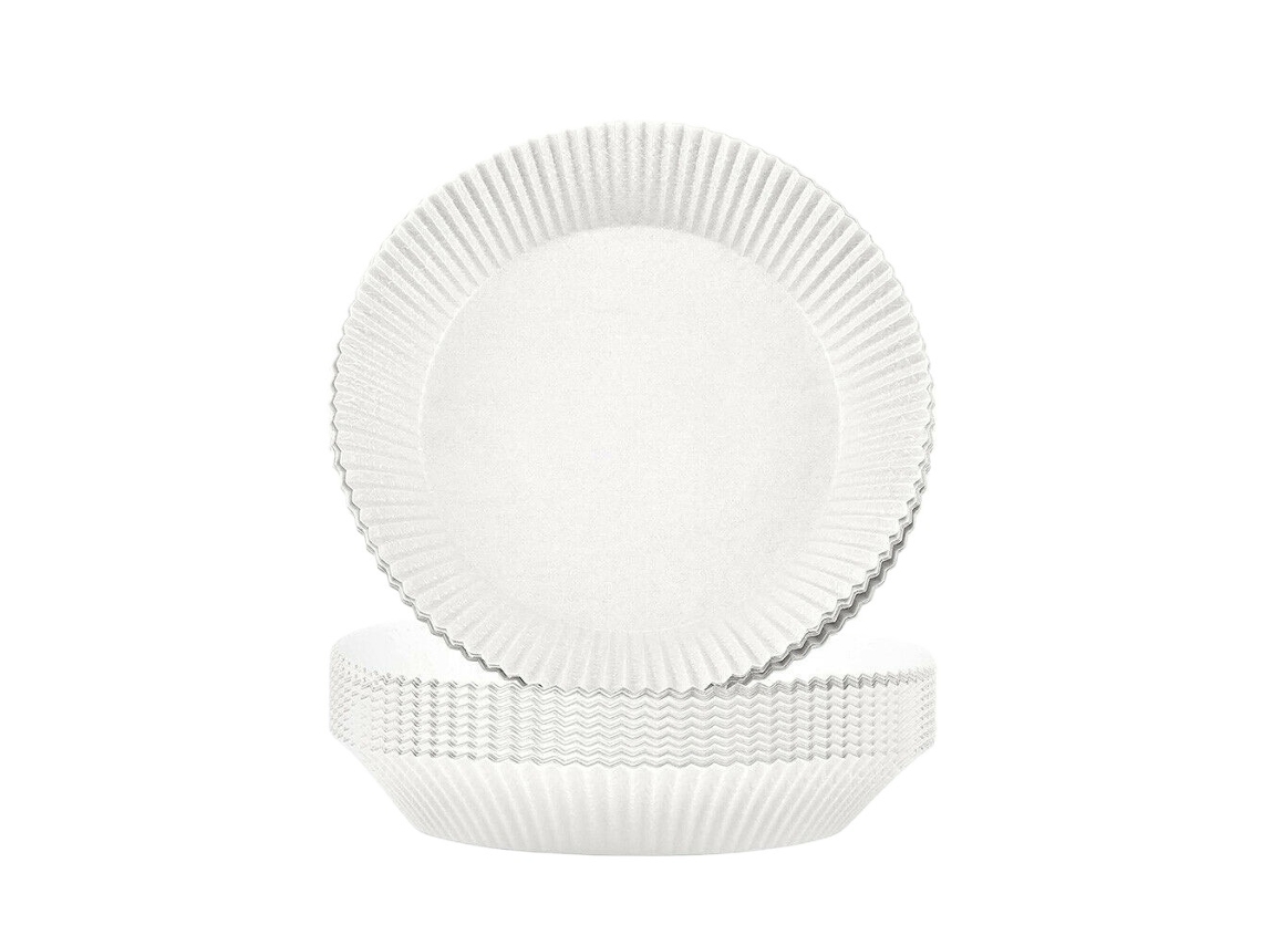 Forros De Papel Redondos Para Fritadeira A Ar, Próprios Para Alimentos, Antiaderentes E Resistentes Ao Calor. Não Precisam Ser Cortados, Fáceis De Usar E Descartar. Ideais Para Assar, Cozinhar No Vapor E Fritar. Seo: Forros Para Fritadeira A Ar, Papel Descartável, Antiaderente, Forros Redondos, Fácil De Limpar