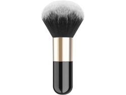 Brocha para maquillaje en polvo, brocha plana Kabuki, brocha para base y rubor, para difuminar el maquillaje, negra y dorada. Rosewell