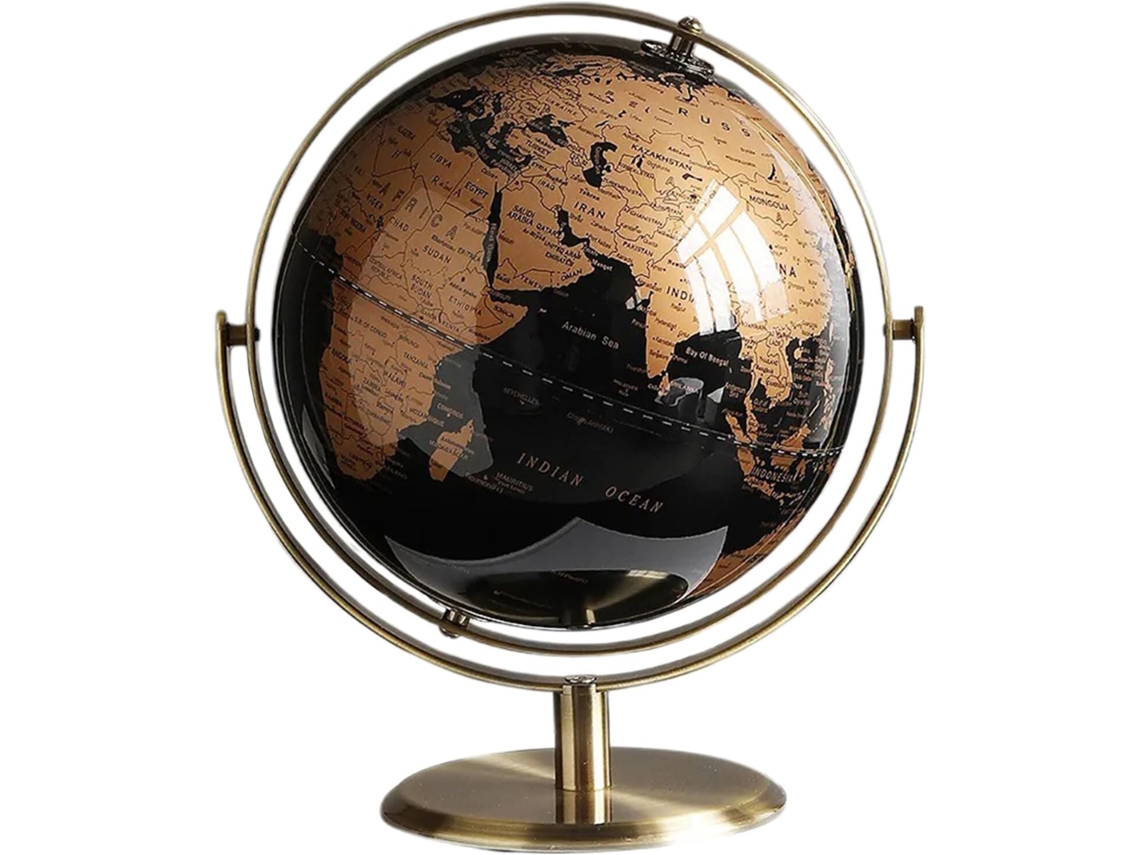 Globo terráqueo educativo para niños y niñas, modelo interactivo giratorio de mesa. SFUSHOS