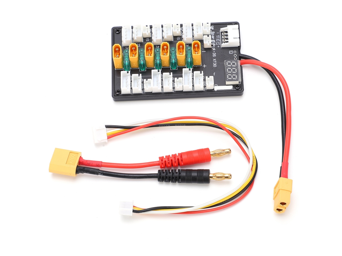 Placa De Carga Paralela B6 Con Cable De Silicona Y Conector Jst Para Baterías De 1s A 3s.