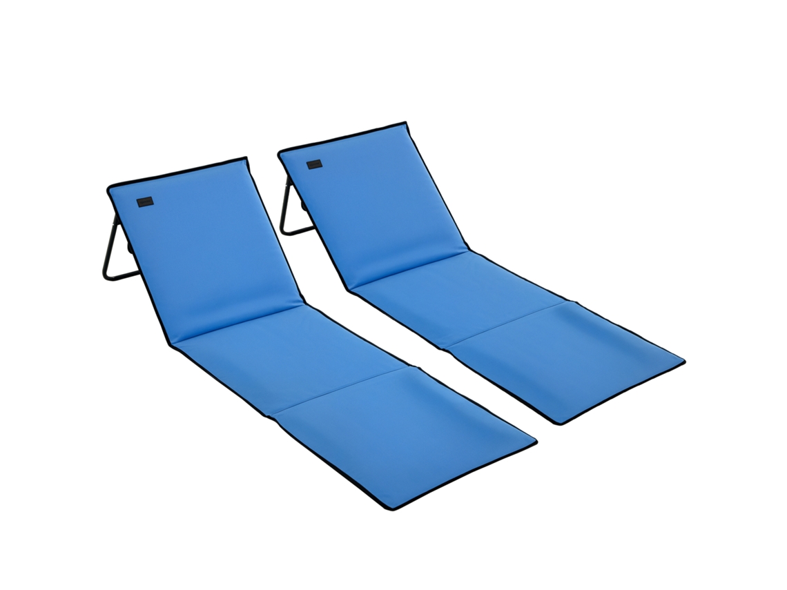 Juego 2 Baños Plegables, Correa Transporte, 142x51x40cm, Azul