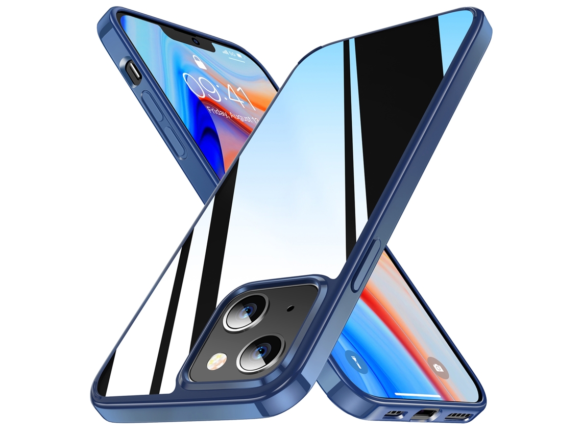 Cubierta Protectora Transparente Ultradelgada Antideslizante De Pc+tpu Para Iphone 13 De 6,1 Pulgadas