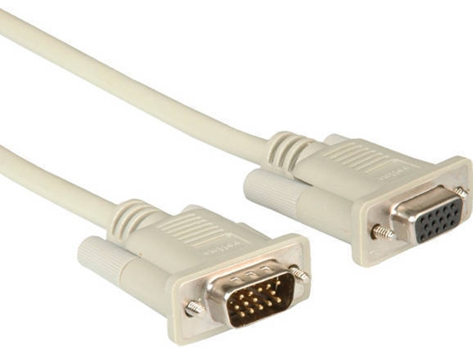 Cable de Vídeo ROLINE (VGA - Gris)
