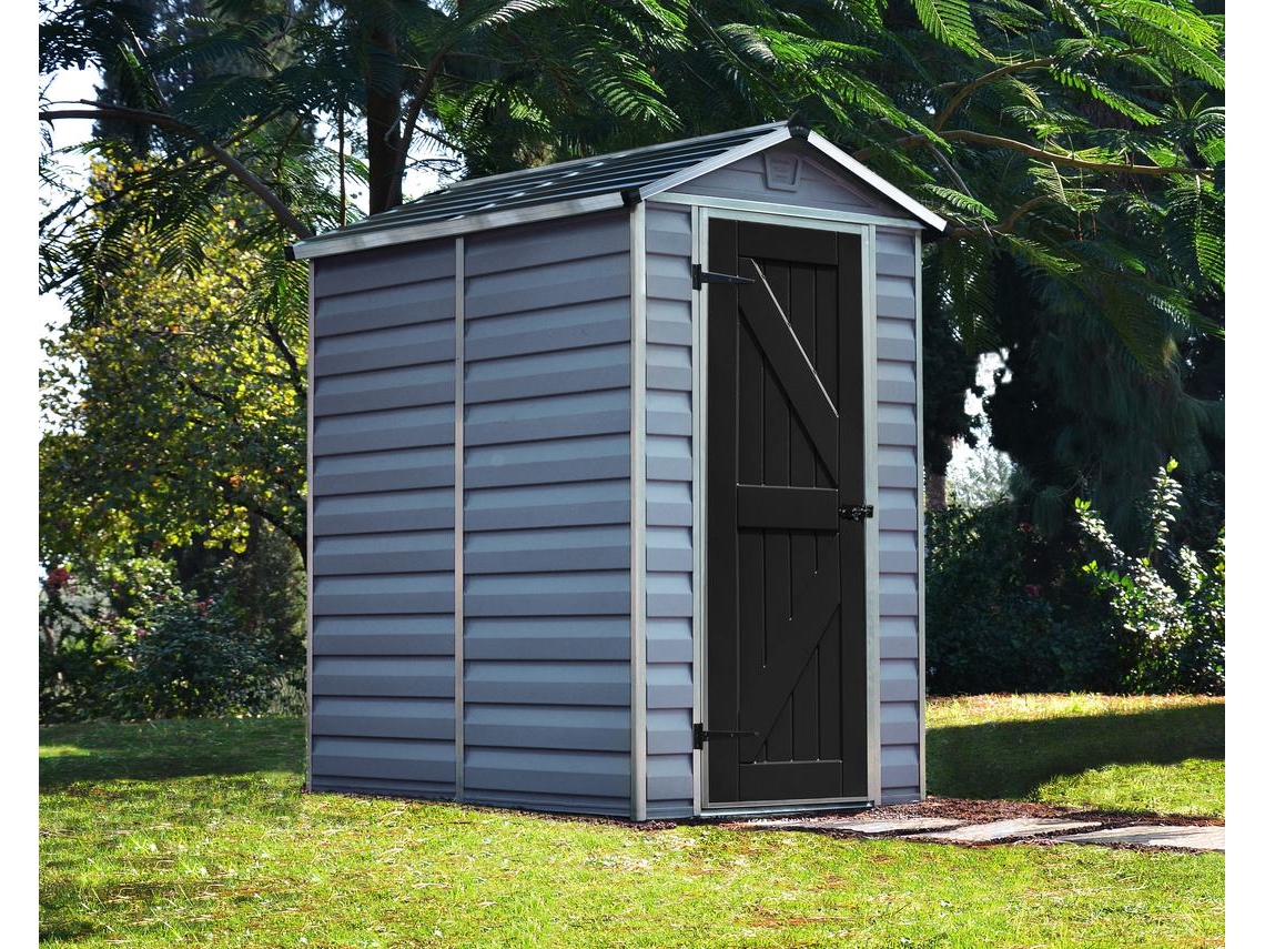 CANOPIA Claraboya Caseta de Jardín de Policarbonato 176X120X203 cm Decoración Gris