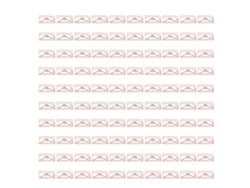 100 Clips De Papel Portátiles Mini Adorable Forma Chapada En Oro Rosa Metal Para Oficina Hogares Sobre Envelope