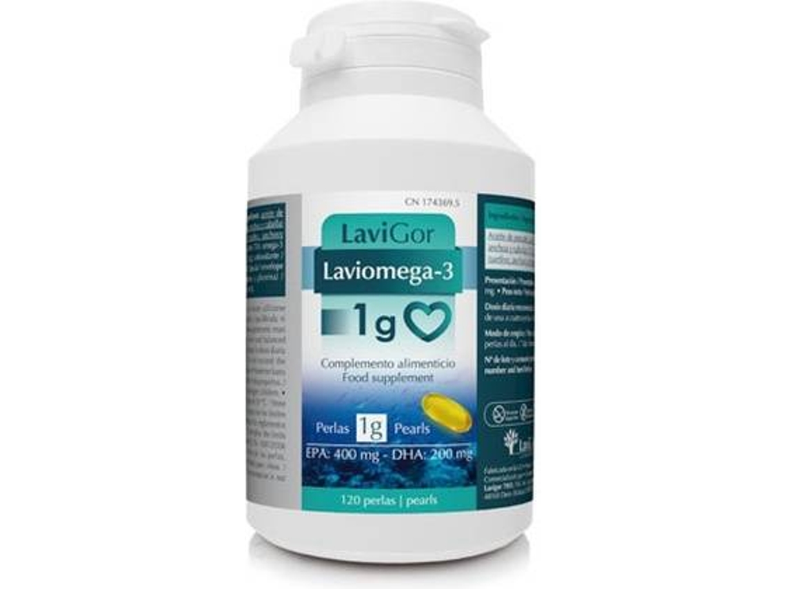 Complemento Alimentar LAVIGOR Laviomega G (120 pérolas)