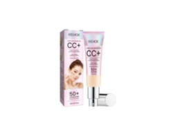Crema CC hidratante correctora natural con colágeno y péptidos, iluminadora y resistente al agua, 30 ml.