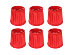 Rebe-6 Piezas Lámpara De Techo Estilo Europeo Tela Funda De Lámpara Moderna Para Candelabro E14 Accesorio De Hogar Decoración