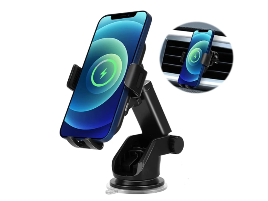 Cargador Carro Qi Fast Toque Para Samsung Yizhood Negro