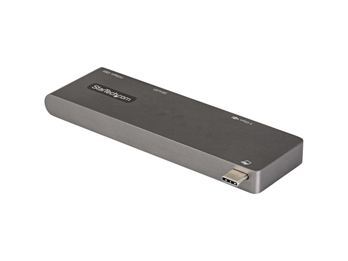 Startech.Com Adaptador USB C multipuerto para Macbook Pro/Air Usb tipo C a 4K HDMI 100 W Fuente de alimentación Passthrough Ranura SD/MicroSD 2 puertos Usb 3.0 Hub Mini portátil Usb-C Dock