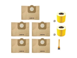 Repuesto para bolsa de polvo y filtro HEPA para aspiradora Karcher WD3 Premium WD3200 MV3 A2204 A2656 SE4001.