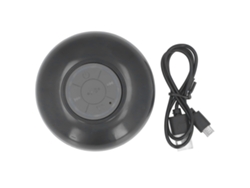 Altavoz Inalámbrico, Resistente Al Agua Ipx4, Con Ventosa, Led Portátil Para Baño, Cocina Y Oficina.