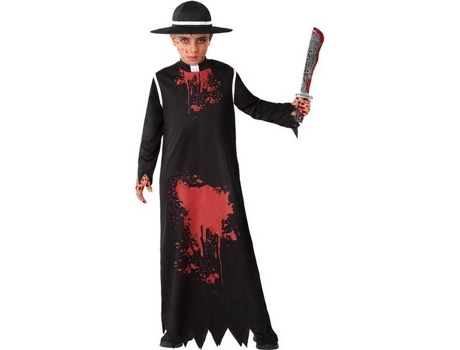 Disfraz de Niño ATOSA Black Bloody Priest (Tam: 10-12 años)