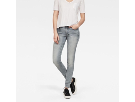 G-Star 3301 Deconstructed Mid Waist Skinny Jeans