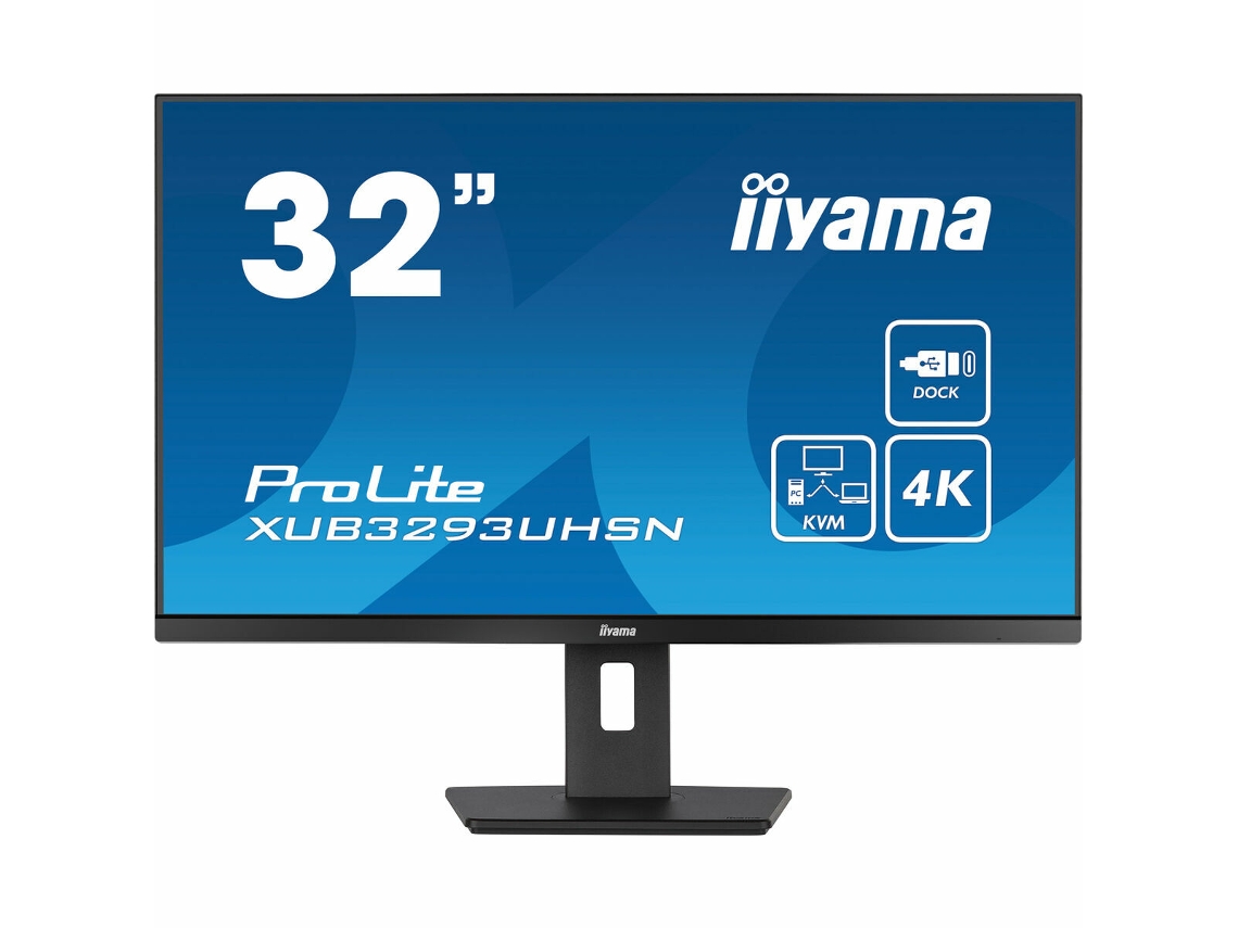 Monitor IIYAMA XUB3293UHSN-B5 (Negro - 32 - 31,5 - IPS - LCD - Flicker free - 4K Ultra HD - 4 ms)