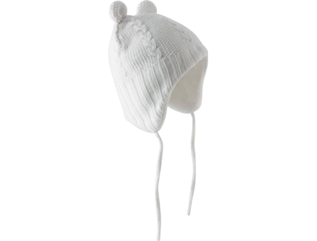 Gorro K-UP Poliéster, Algodón Unisex (6 meses - Blanco)