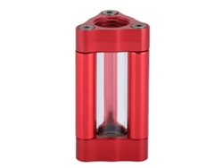 Filtro De Refrigeración Por Agua Para Computadora De Acrílico B Slfil-t Doble Rosca Interna G1/4' Rojo