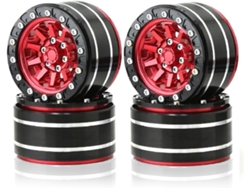 Llanta Metálica Beadlock De 1,9" - Diámetro Exterior: 55 Mm Para 1/10 Rc 12" Hexagonal Scx10 90047 Cc01