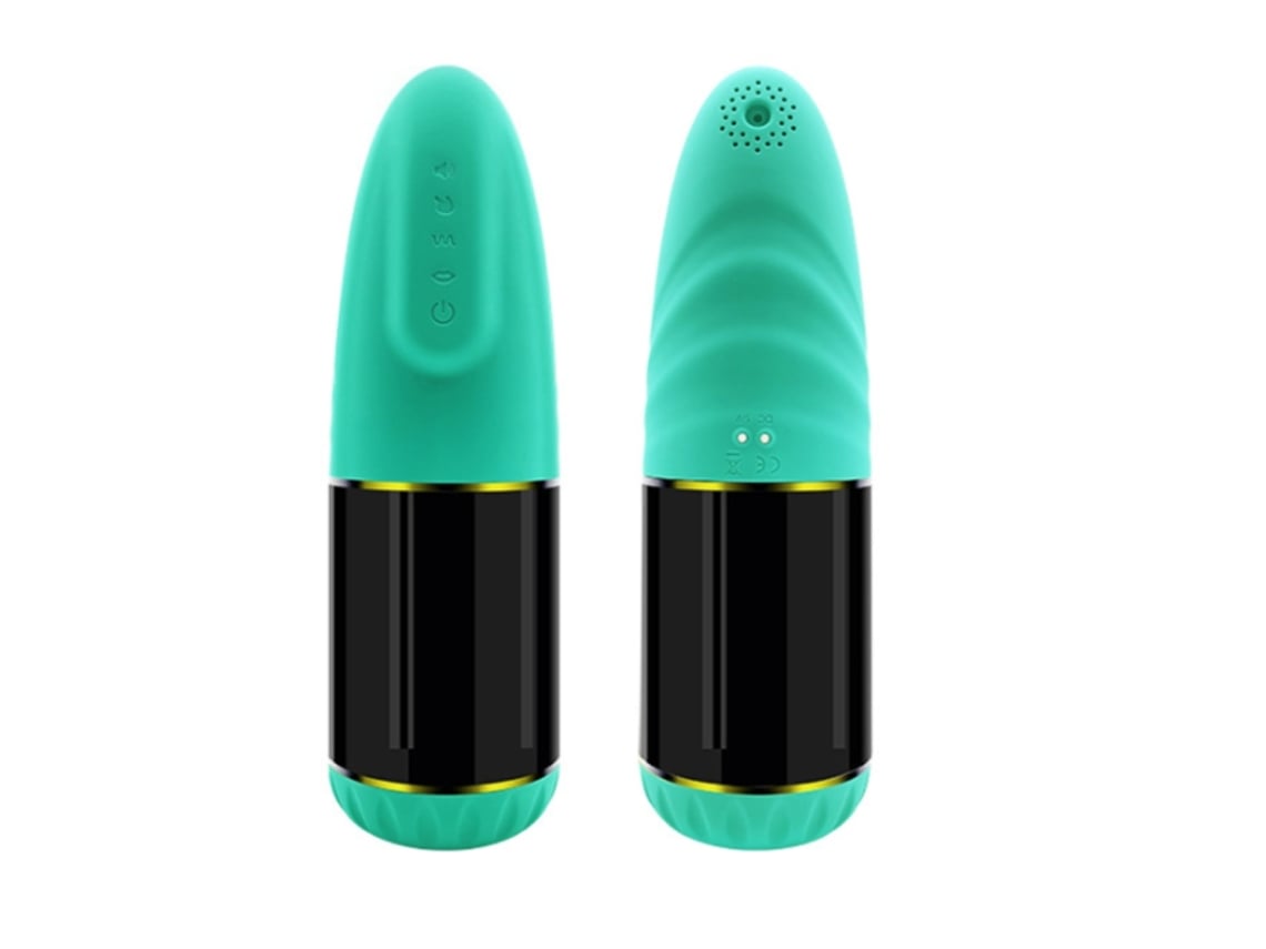 Masturbador Masculino Automático Con 4 Succiones Y 10 Vibraciones, Color Negro