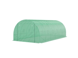 Invernadero De Túnel De Polietileno Con Cubierta De Plástico Y Estructura De Acero,carpa Invernadero Transitable Con Puertas Enrollables,verde